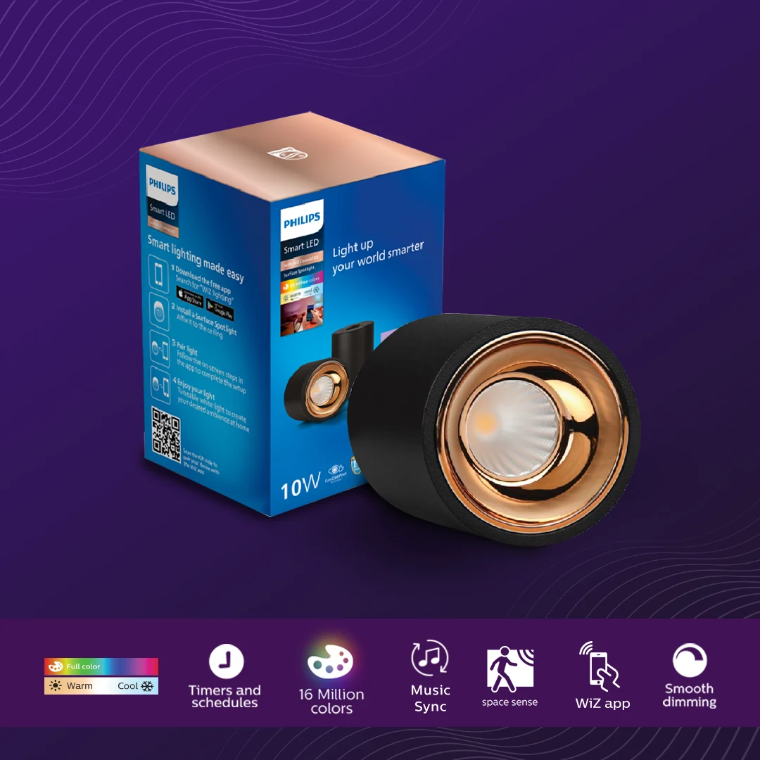 10W Philips Wi-Fi Color LED Surface COB