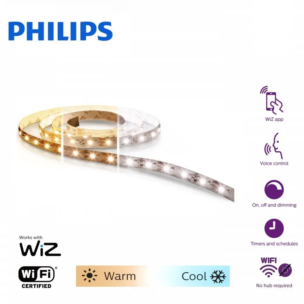 5m Philips Smart WiFi TW Strip - Image 3