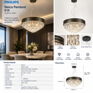 581965 PHILIPS Naica Pendant E14