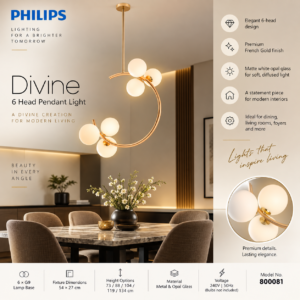 800081 Philips DIVINE 6H French Gold G9