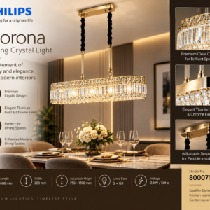 800071 Philips CORONA Dining Gold 5H G9