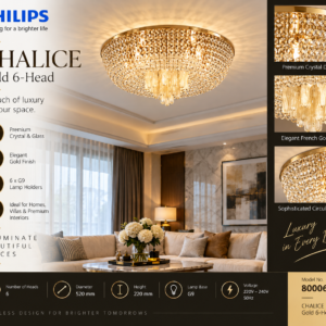 800065 Philips CHALICE Gold6H G9 Dia52cm