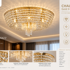 800066 Philips CHALICE Gold8H G9 Dia65cm