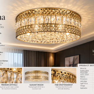 800069 Philips CORONA Ceiling Gold 7H G9