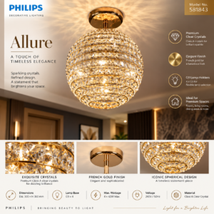 581843 PHILIPS Allure French Gold G9