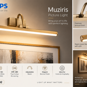 31402 PHILIPS Muziris Bronze PicLight 7W