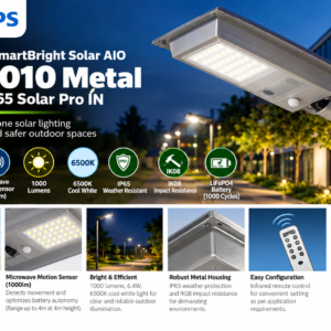 Philips Essential Smart Bright Solar Aio — BRC010 M LED10/765 Solar Pro IN