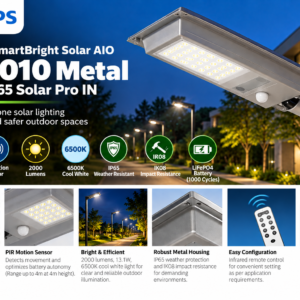 Philips Essential Smart Bright Solar AIO — BRC010 M LED20/765 Solar Pro IN