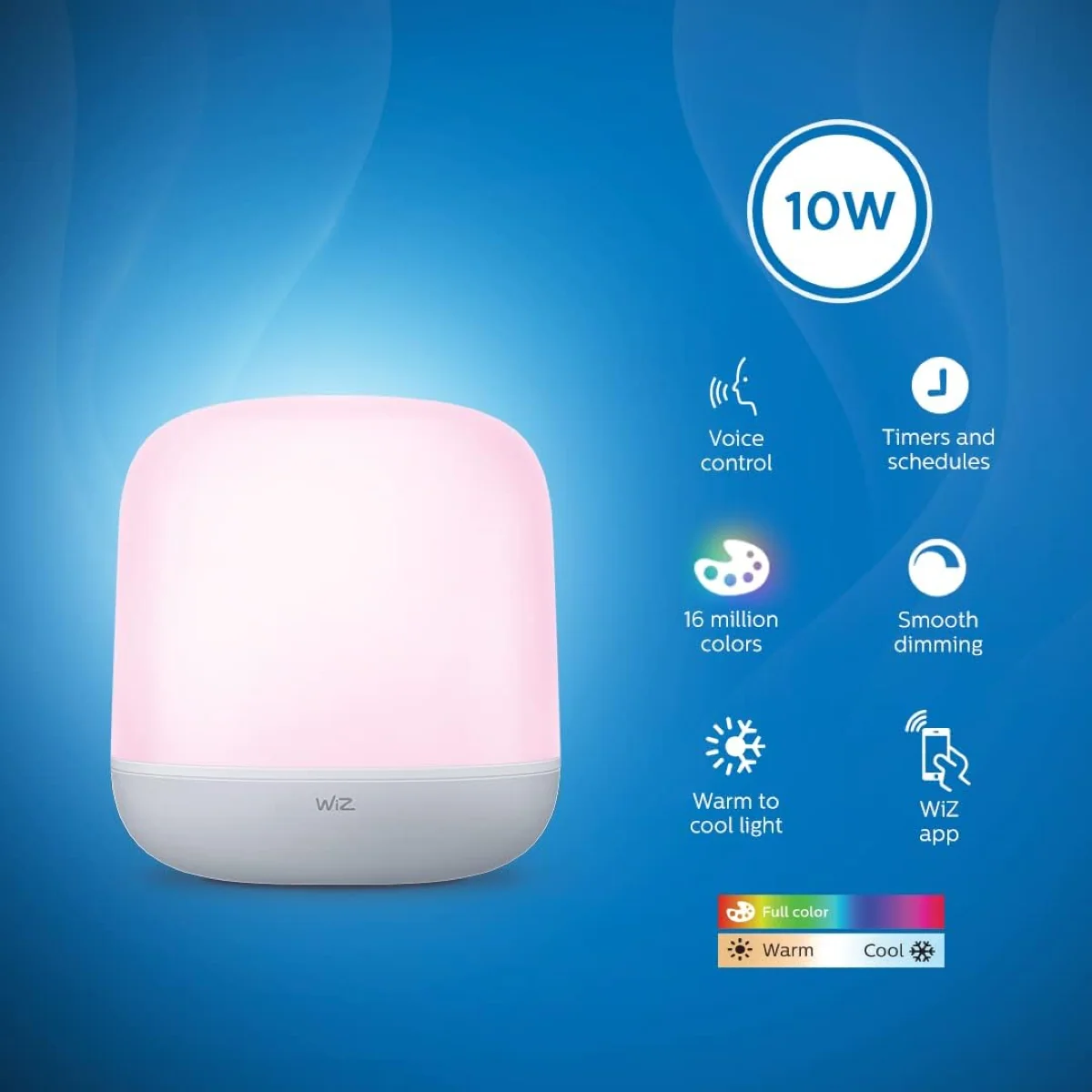 Philips Smart WiFi LED Hero Desk Lamp (Wiz Connected) Smart RGB LED table lamp with app & voice control. - Image 4