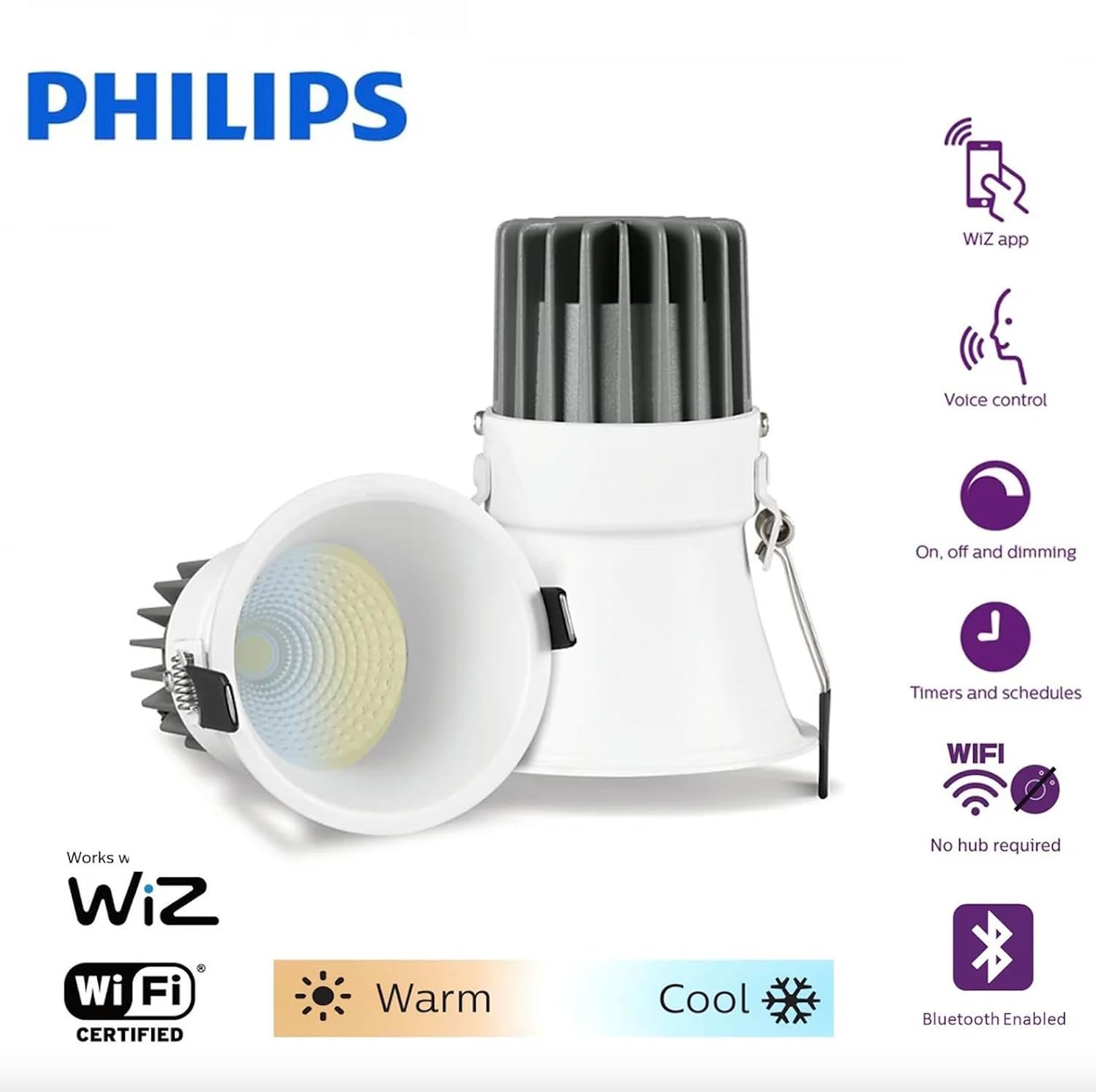 Philips Smart Wifi Thin Trim LED COB Light - Image 2