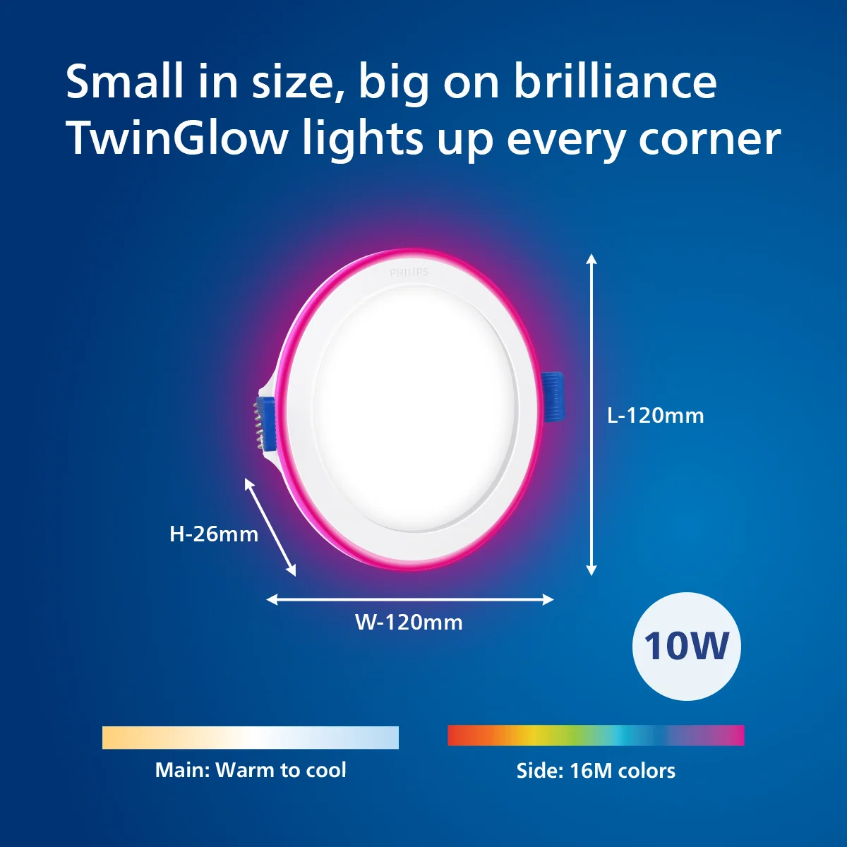 Philips Twin Glow Smart Wi-Fi LED Downlight - Image 5