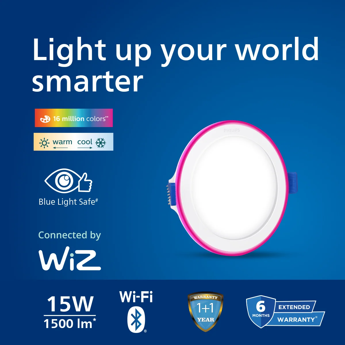 Philips Twin Glow Smart Wi-Fi LED Downlight - Image 7