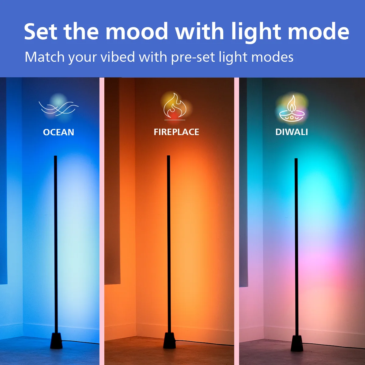 Philips Wi-Fi Gradient Floor Lamp, RGBIC - Image 6