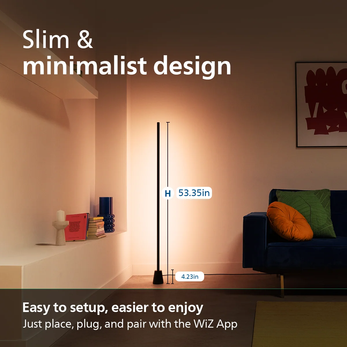 Philips Wi-Fi Gradient Floor Lamp, RGBIC - Image 7