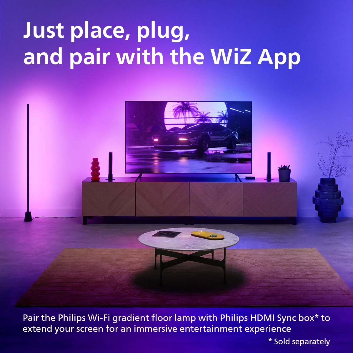 Philips Wi-Fi Gradient Floor Lamp, RGBIC - Image 8