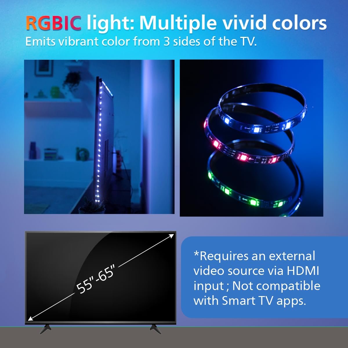 Philips Wi-Fi HDMI Sync Box + TV Backlight Strip - Image 4