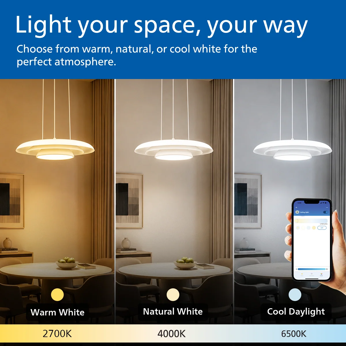 Philips WiZ EMBRACE Dia 400mm 40W TW RGB - Image 7