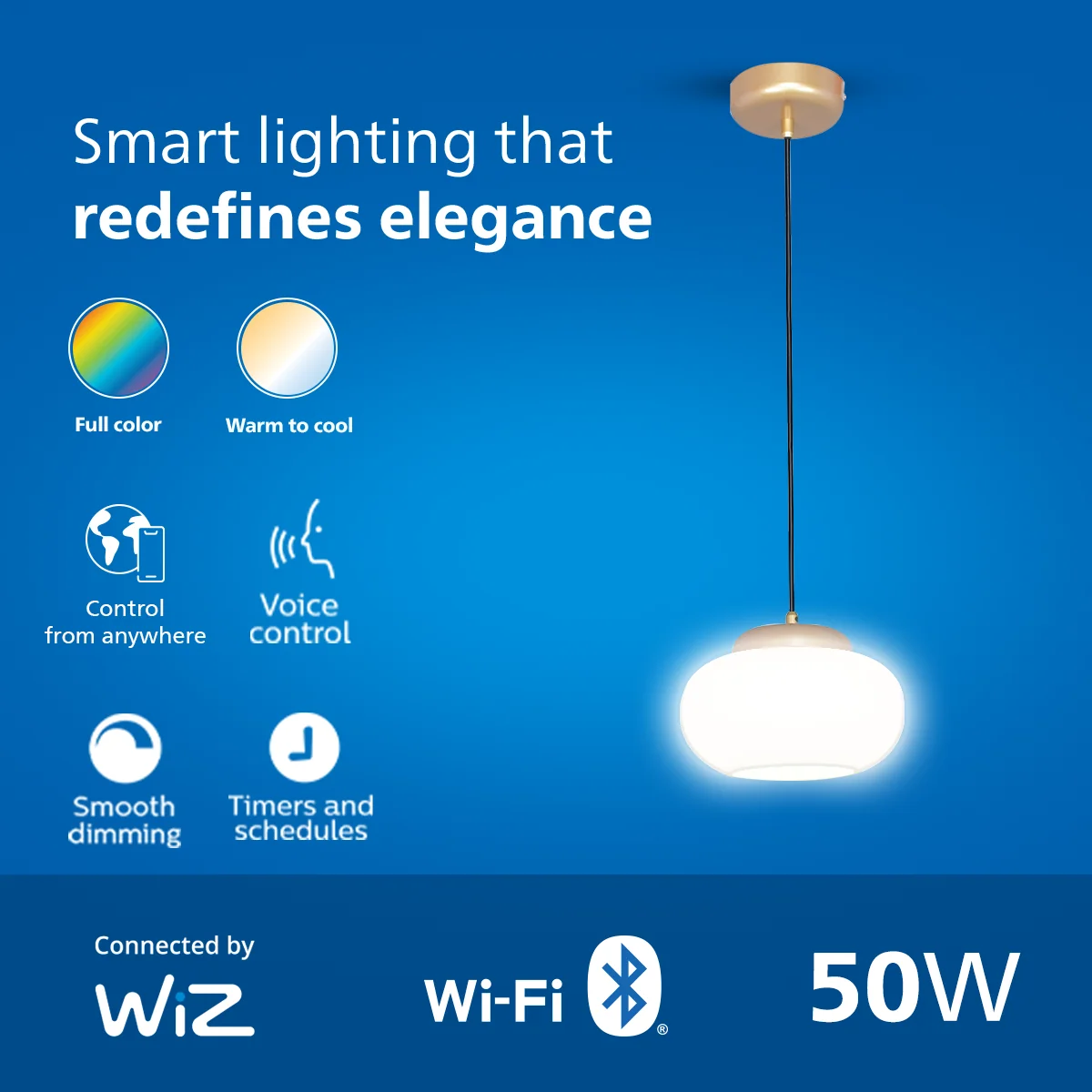 Philips WiZ PEARL Dia 220mm 13W TW RGB - Image 2