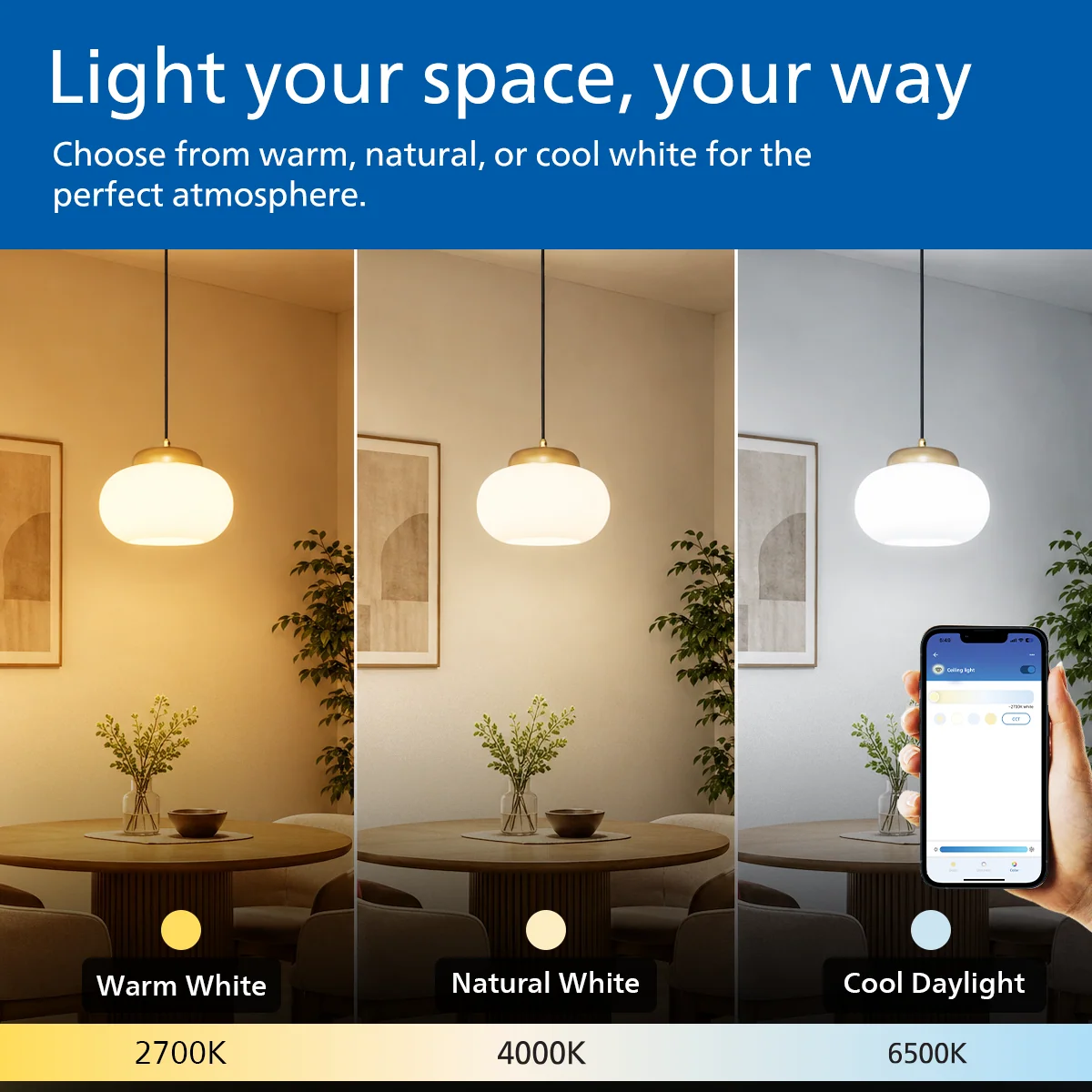 Philips WiZ PEARL Dia 220mm 13W TW RGB - Image 3