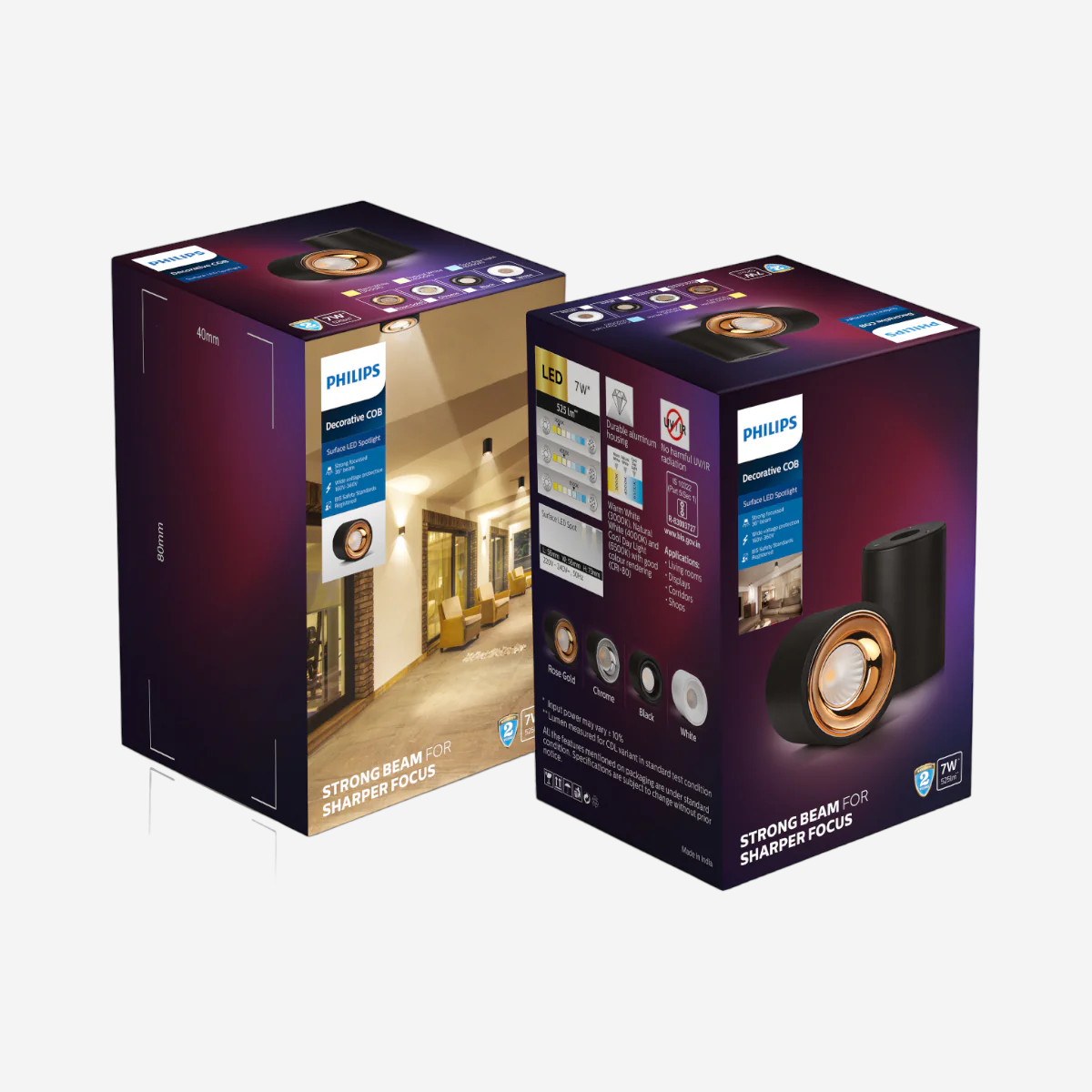 Philips Deco Surface Plus Led Cob Rose