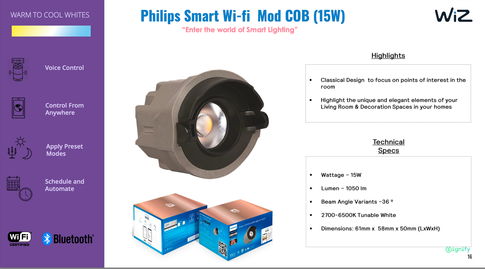 Philips Wiz Modcob Led - Image 3