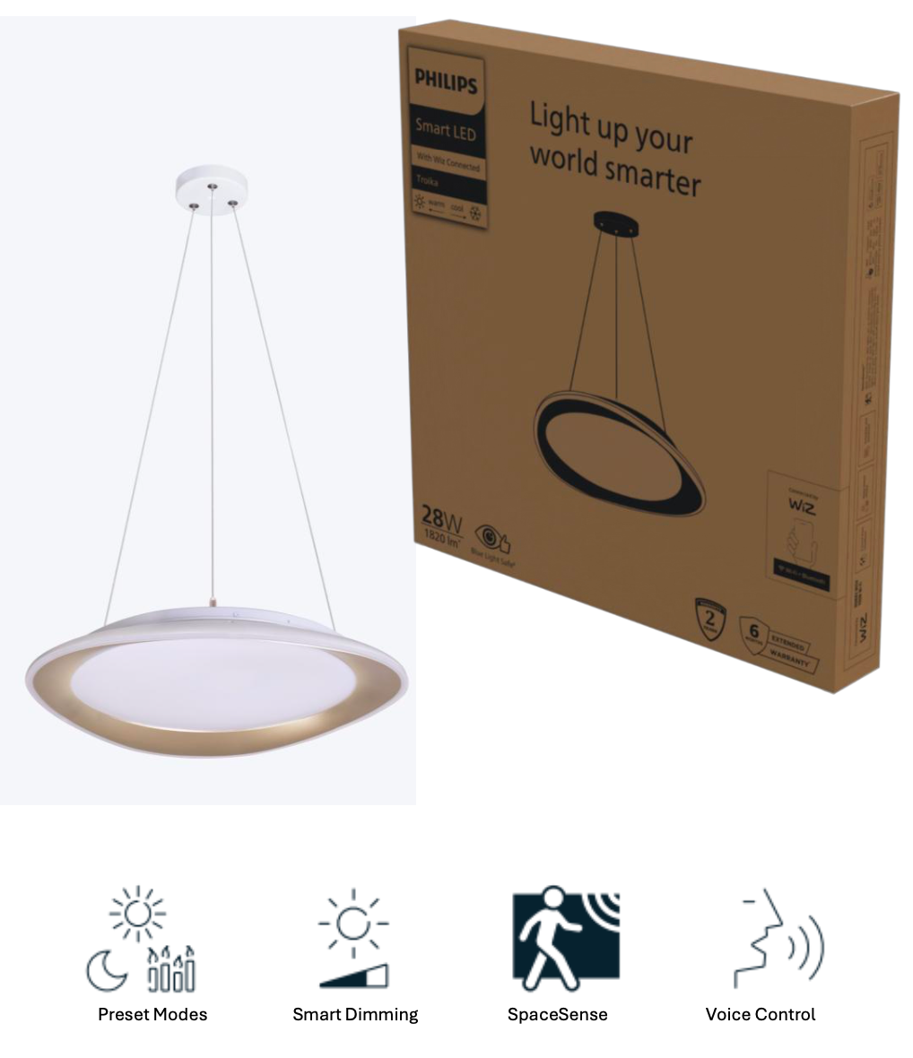 Philips WiZ TROIKA pendant D350mm 28W TW