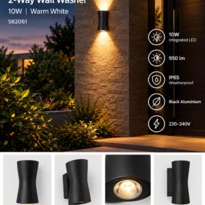 582061 Philips Radiant 2Way 10W IP65 WW