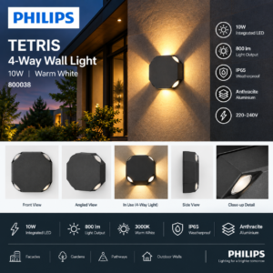 800038 Philips TETRIS 4-way 10W IP65