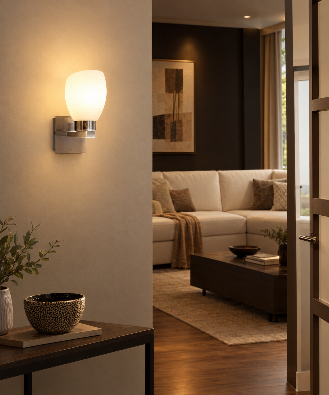 30978 PHILIPS WallLight BrushedNickel 1H - Image 2