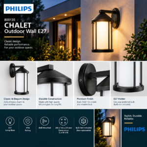 800135 Philips CHALET outdoor wall E27
