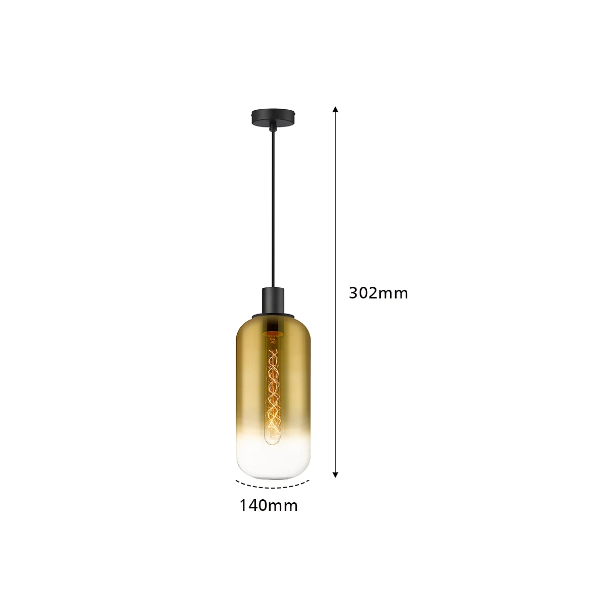 800207 Philips GAZE Bronze Pendant E27i - Image 5