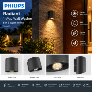 582060 Philips Radiant 1Way 5W IP65 WW