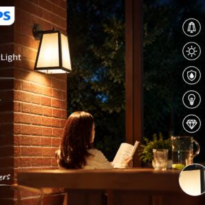 800047 Philips SERENE Milky WallLightE27