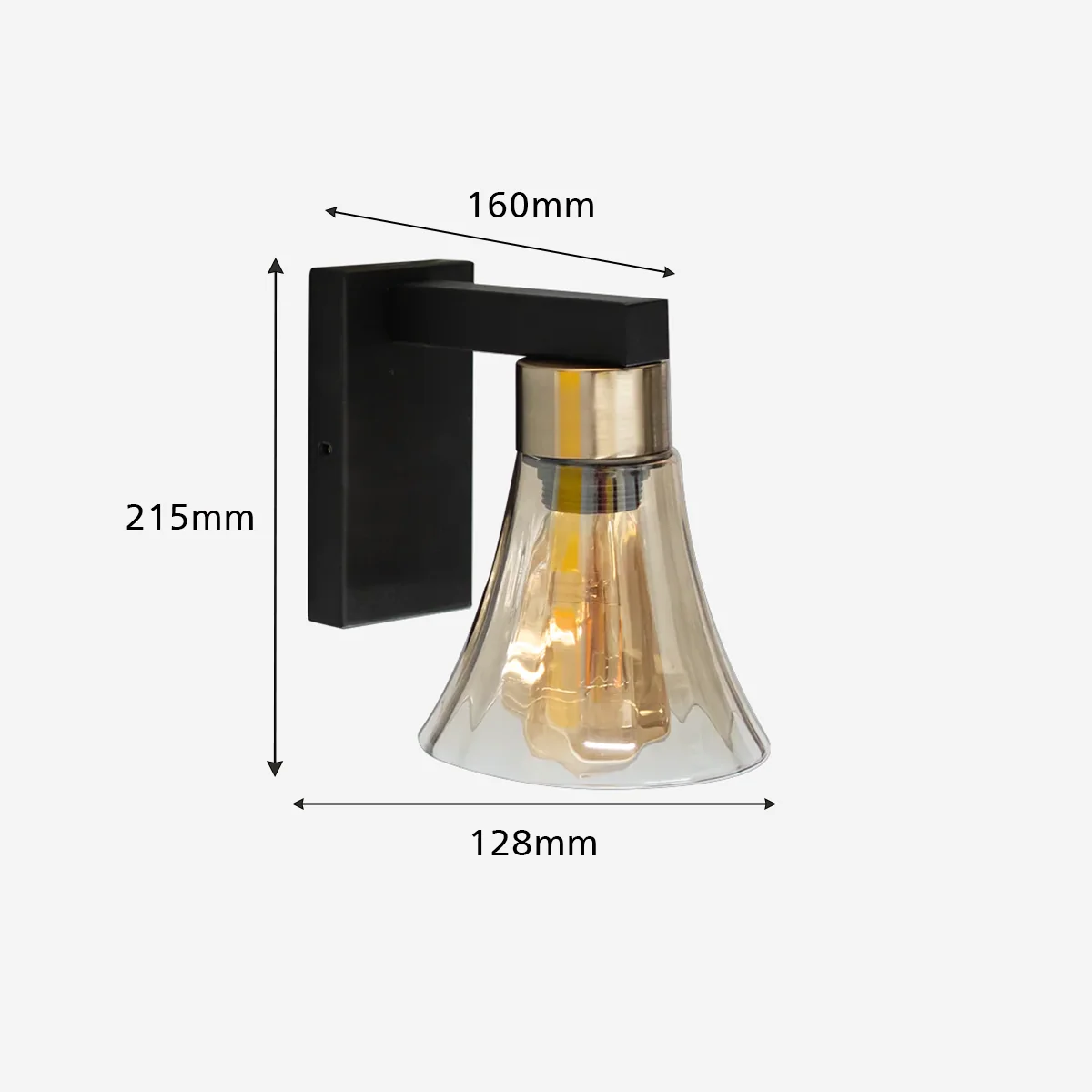 582085 Philips Nero WallLight PatternE27 - Image 3