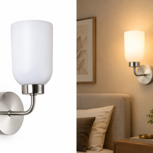 800130 Philips GLOW nickel wall light