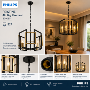 800085 Philips PRISTINE 4H Big Pendant