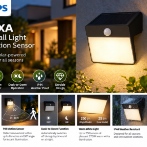 YARIXA solar wall light (motion sensor)