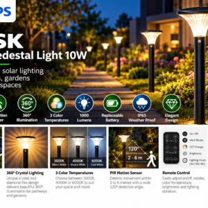Philips SunStead BASK Pedestal 10W solar