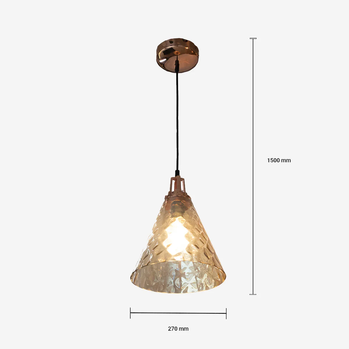58127 PHILIPS Tawny Pendant Copper&Glass - Image 8