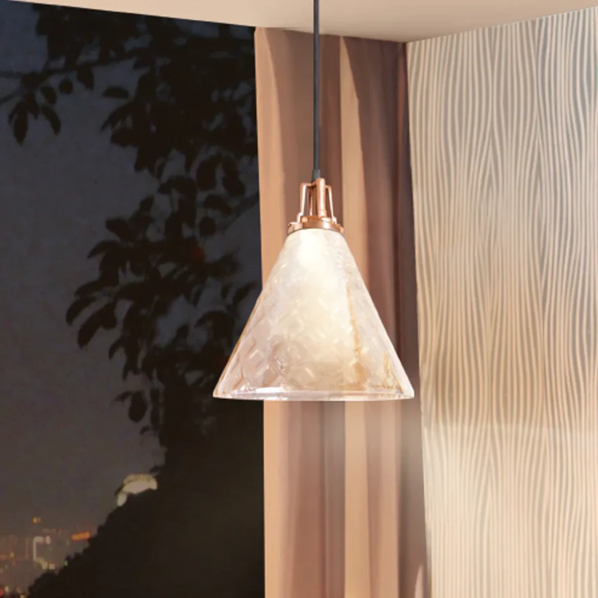 58127 PHILIPS Tawny Pendant Copper&Glass - Image 6