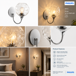 582012 PHILIPS Marvel Wall Light 1H E27